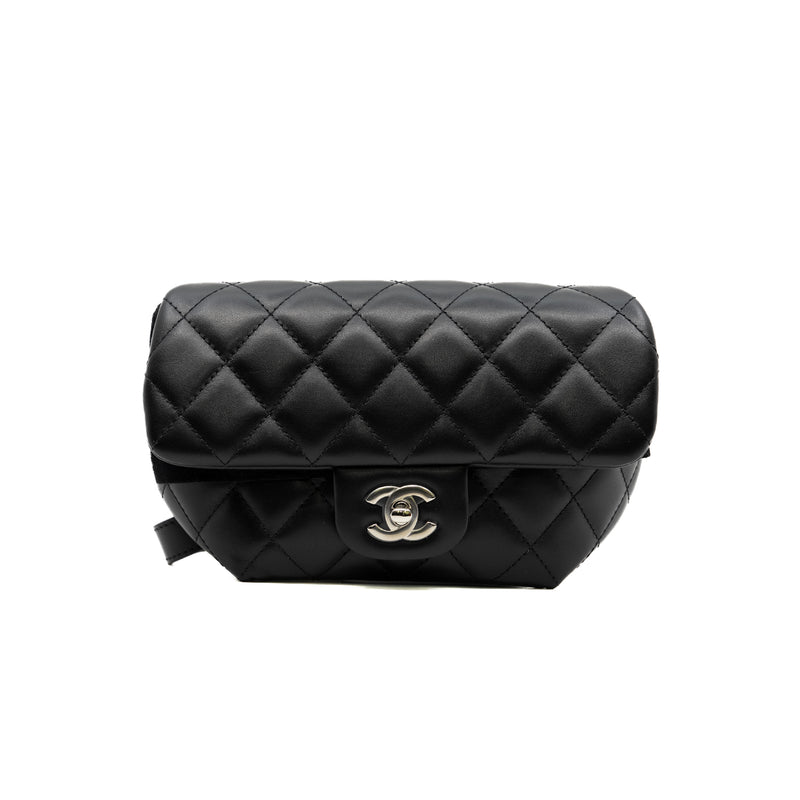 belt bag in black lambskin phw