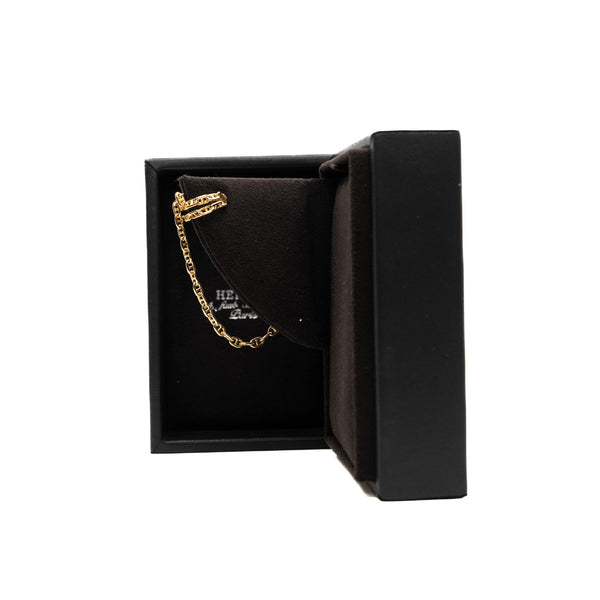 chaine d'ancre Calypso right single  ear climber earring in 18k yg