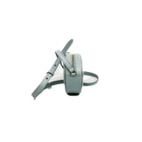 thumbnail cuir triomphe oval crossbody bag in light blue leather ghw