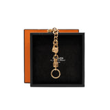 thumbnail diamond signature iconic bag charm link bracelet in 18k rg