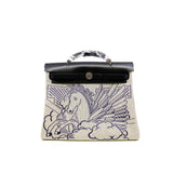 thumbnail herbag 31 pegase pop black/grey fabric U stamp phw