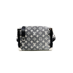 MM side trunk in monogram denim grey phw 2022+