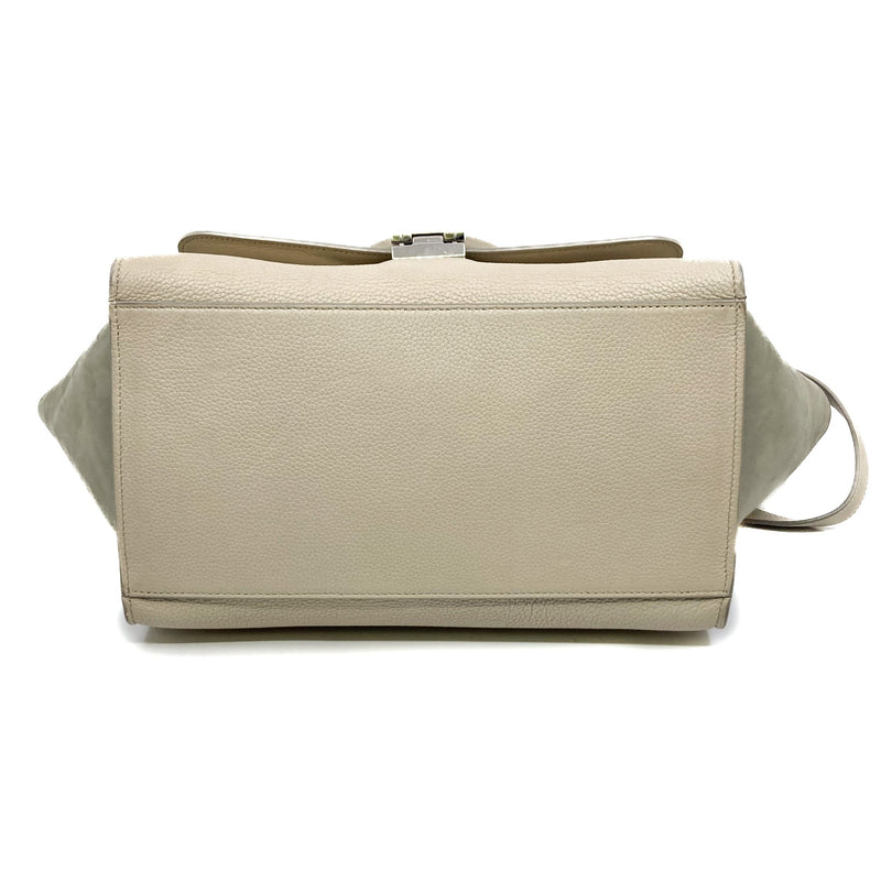 small trapeze in patent/suede/ calfskin in light gery phw
