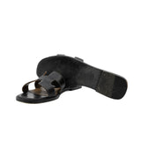 thumbnail H silpper black with brown Size 37