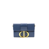 thumbnail montaigne box mini navy with wide strap leather