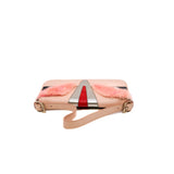 thumbnail Fendi monster baguette clutch in leather/fur pink