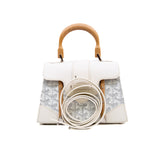 thumbnail Structure Saigon PM bag canvas/calfskin white phw
