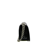 thumbnail cc crystal studded boy bag in black lambskin