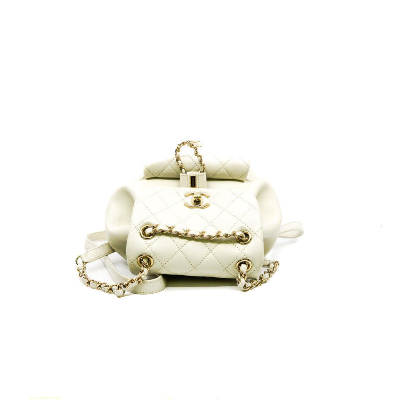 small duma in white lambskin  LGHW