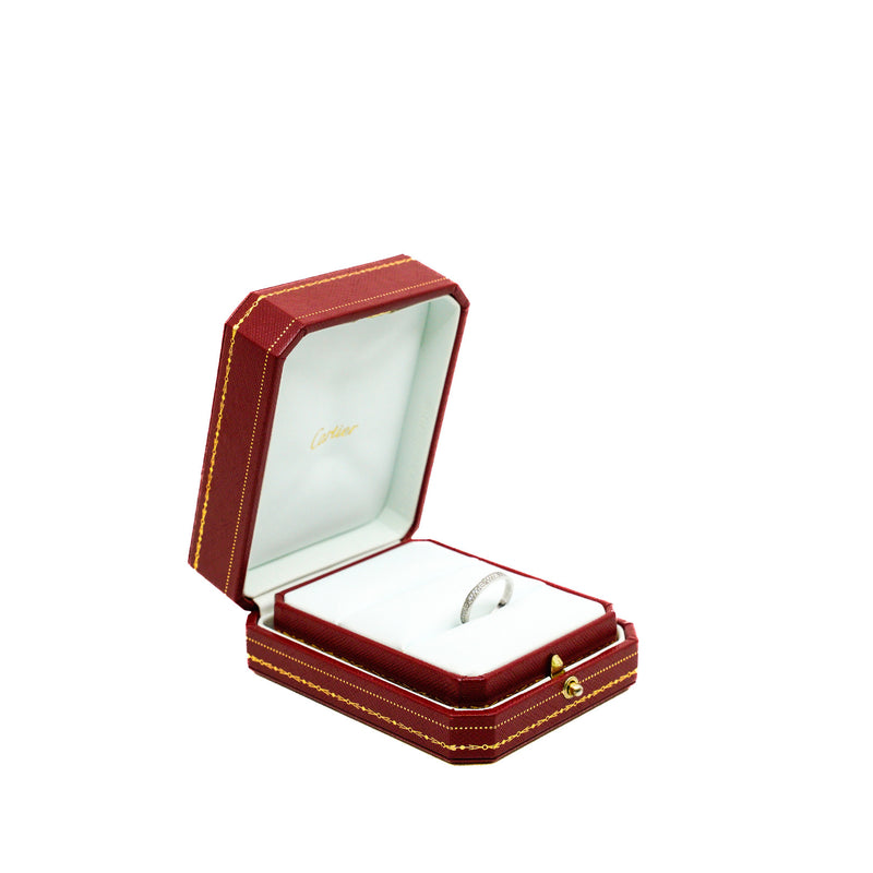 Small Model Love Ring In White Gold With Diamonds Size 53 - L'UXE LINK