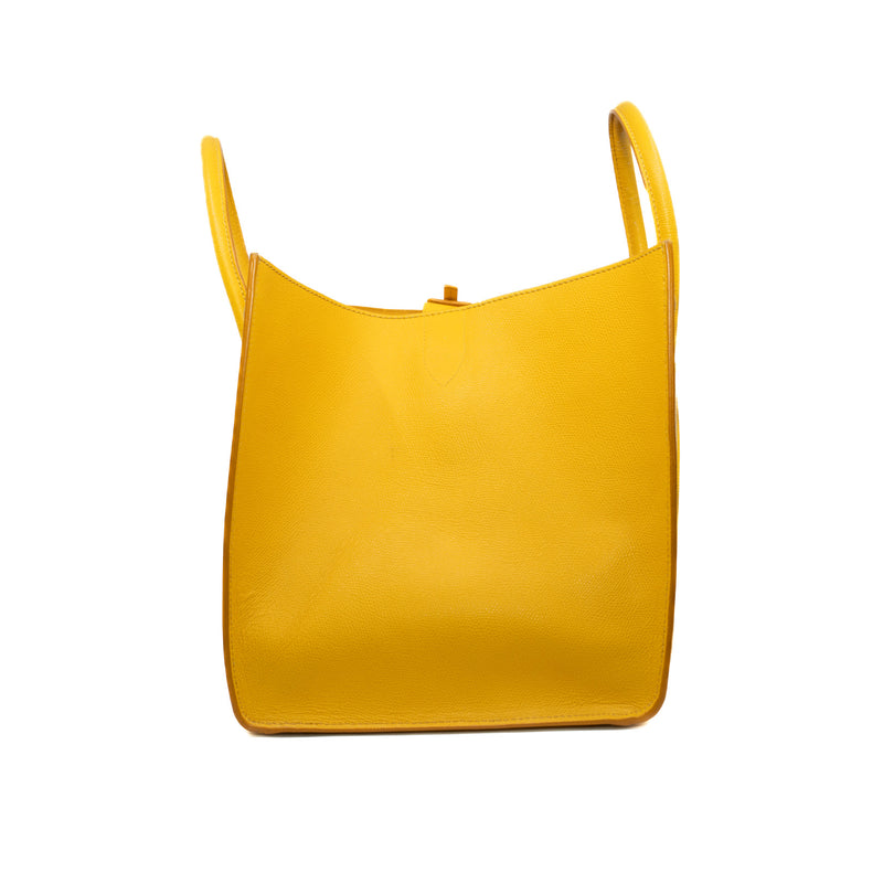 Medium Luggage Supple Calfskin Yellow Phantom Bag - L'UXE LINK