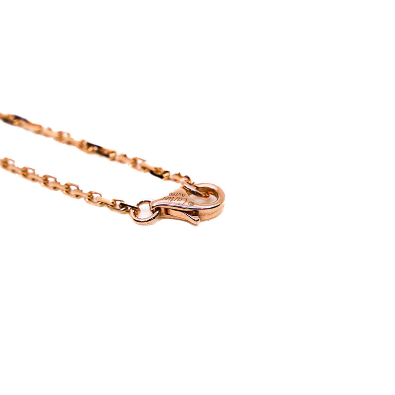 love necklace with half diamond necklace in 18 rg #PYY319