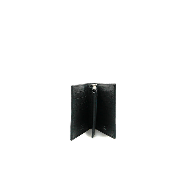 Amerigo Wallet In Black Taiga Cowhide Leather PHW - L'UXE LINK