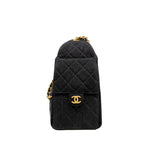 thumbnail small 25 bag in black washed denim #HG33XXXX ghw