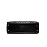 thumbnail large trendy chevron coco handle in black calfskin ghw seri24