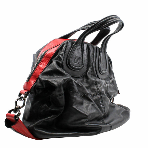 Nightingale Satchel Leather  black - L'UXE LINK