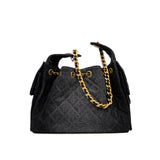 thumbnail small 25 bag in black washed denim #HG33XXXX ghw