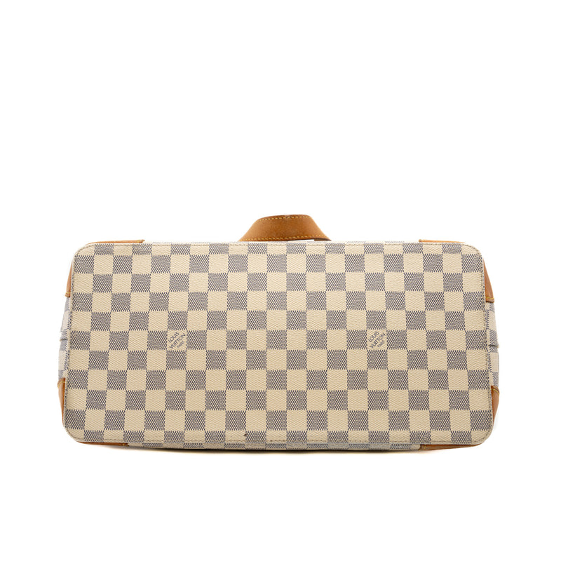 Hampstead MM Damier Azur Tote Bag Ghw 2011 - L'UXE LINK