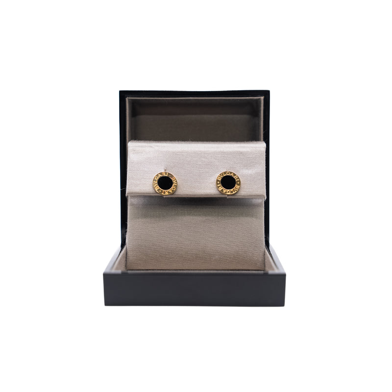 Bvlgari earring in black ceramic/18k yg