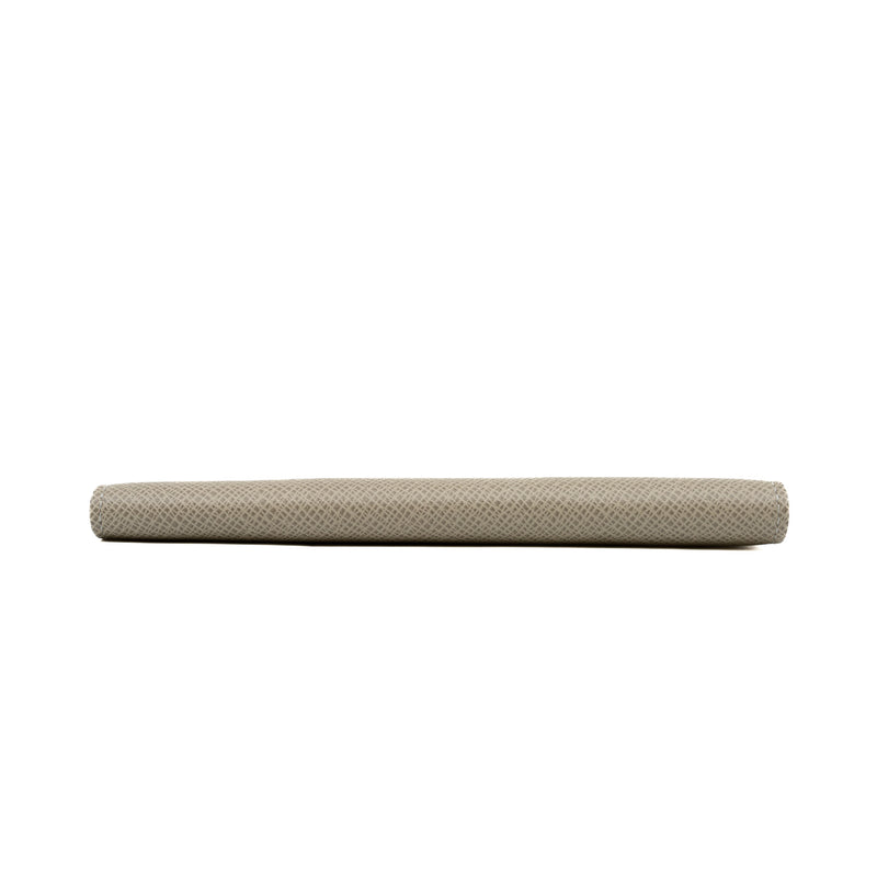 Taiga Leather Brazza Grey Long Wallet - L'UXE LINK