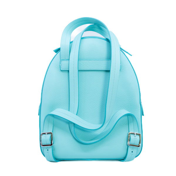 Backpacks Casual Style Calfskin Leather Elegant Style Logo Blue PHW - L'UXE LINK
