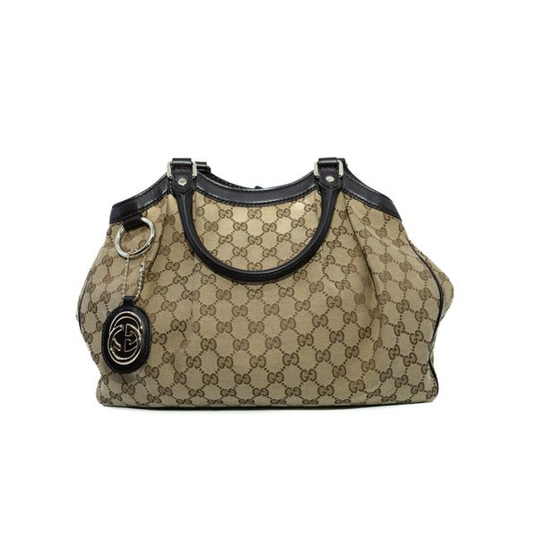 Sukey GG Canvas Medium Tote Bag - L'UXE LINK