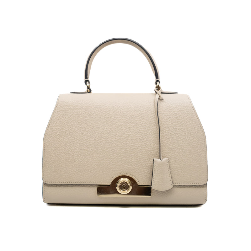 Moynat Rejane PM In Leather Beige GHW