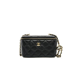 thumbnail 22B Pearl Crush Long Vanity Lambskin Black GHW #X453XXXX