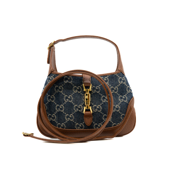 mini Jackie 1961 in denim/brown leather ghw 2022