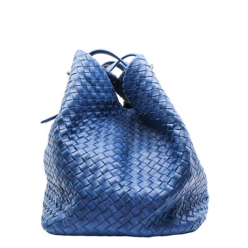 Cesta Tote  Intrecciato Nappa  Large Leather Sky Blue - L'UXE LINK