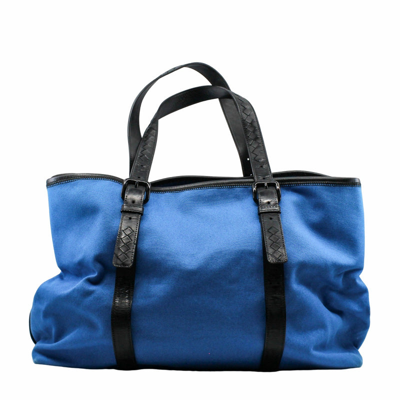 tote  bag large fabric blue - L'UXE LINK