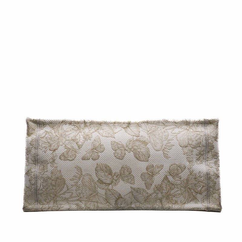 White Butterfly Medium Dior Book Tote - L'UXE LINK
