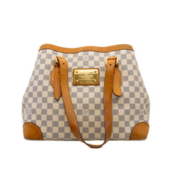 Hampstead MM Damier Azur Tote Bag Ghw 2011 - L'UXE LINK