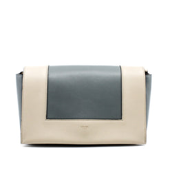 Frame Shoulder Bag beige mix gray blue - L'UXE LINK