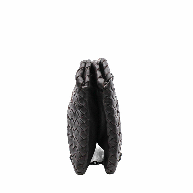 Nero Intrecciato Nappa Chain DUO Bag Black PHW - L'UXE LINK