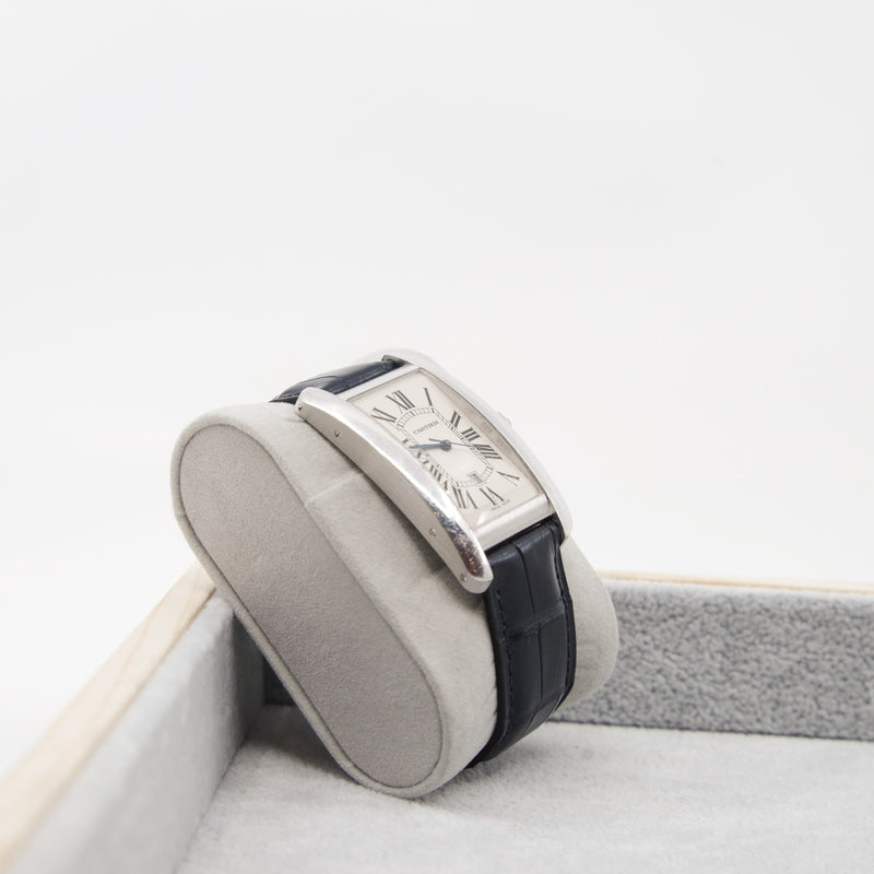 Tank Americaine steel men watch with navy CCD band - L'UXE LINK