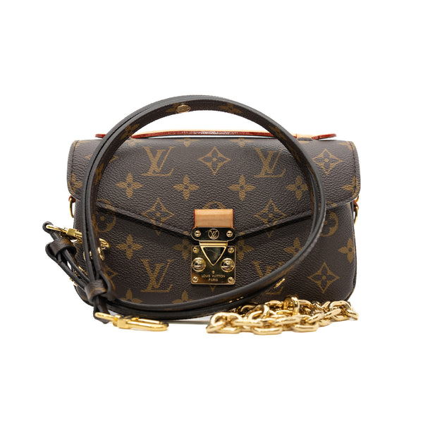 Pochette Métis East West in Monogram GHW