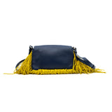 thumbnail Mini Monster Crossbody Bag in navy/lime leather phw