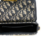 thumbnail 30 Montaigne box in fabric blue oblique ghw