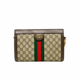 thumbnail medium ophidia pouch in beige and ebony gg supreme canvas ghw