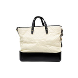 thumbnail large Gabrielle with handle in white/ black Multicolour Hardware seri 24