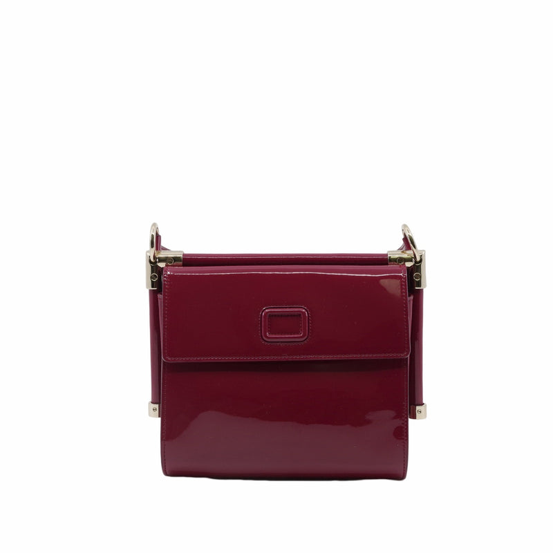 VIV' CARRÉ SHOULDER BAG SMALL LEATHER PINK - L'UXE LINK