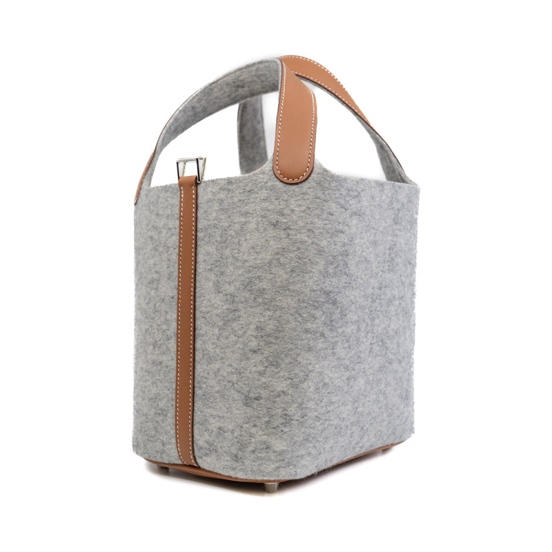 picotin 18 in fabric grey with gold - L'UXE LINK