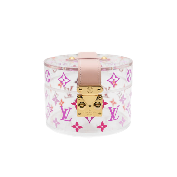 transparent box in plexiglass rose monogram ghw