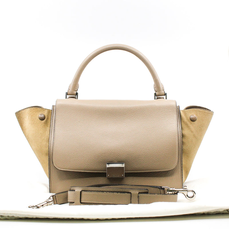 Trapeze Bag Medium Leather  grey