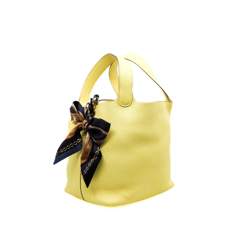 picotin 22 in tc lime phw U stamp - L'UXE LINK