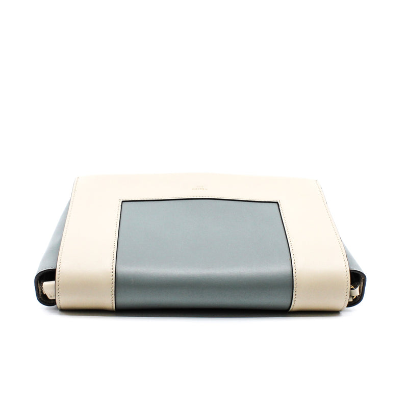 Frame Shoulder Bag beige mix gray blue - L'UXE LINK