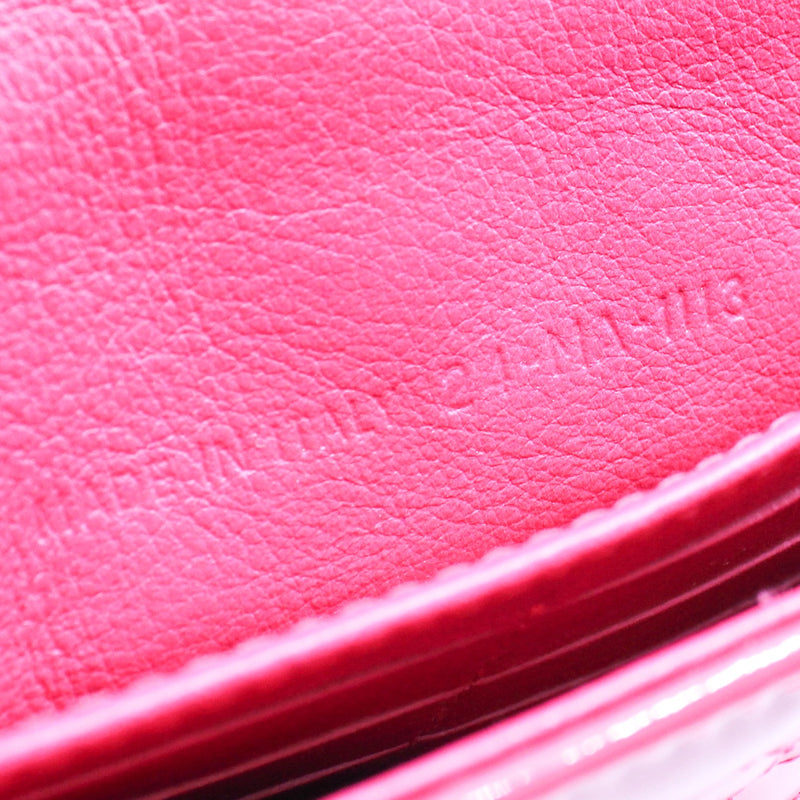 New Lock Cannage Patent Leather Pouch Bag GHW - L'UXE LINK
