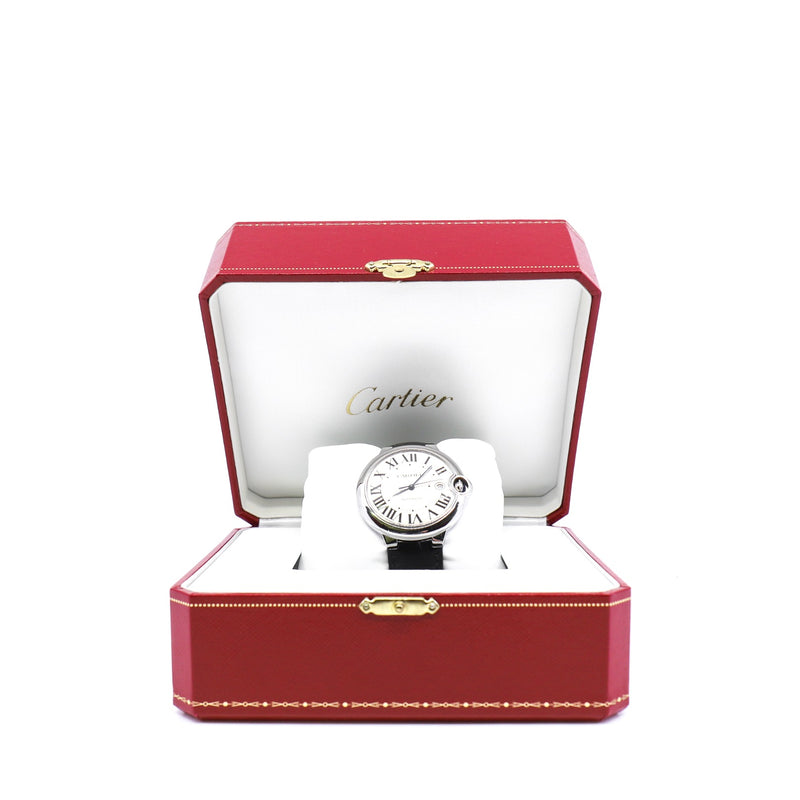 40mm ballon men watch with in white dial CCD black band #269549vx 3755 - L'UXE LINK