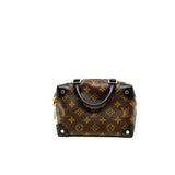 thumbnail petite malle souple in monogram canvas black ghw